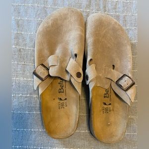 Tan Mens Birkenstock Betula Boston Sandals